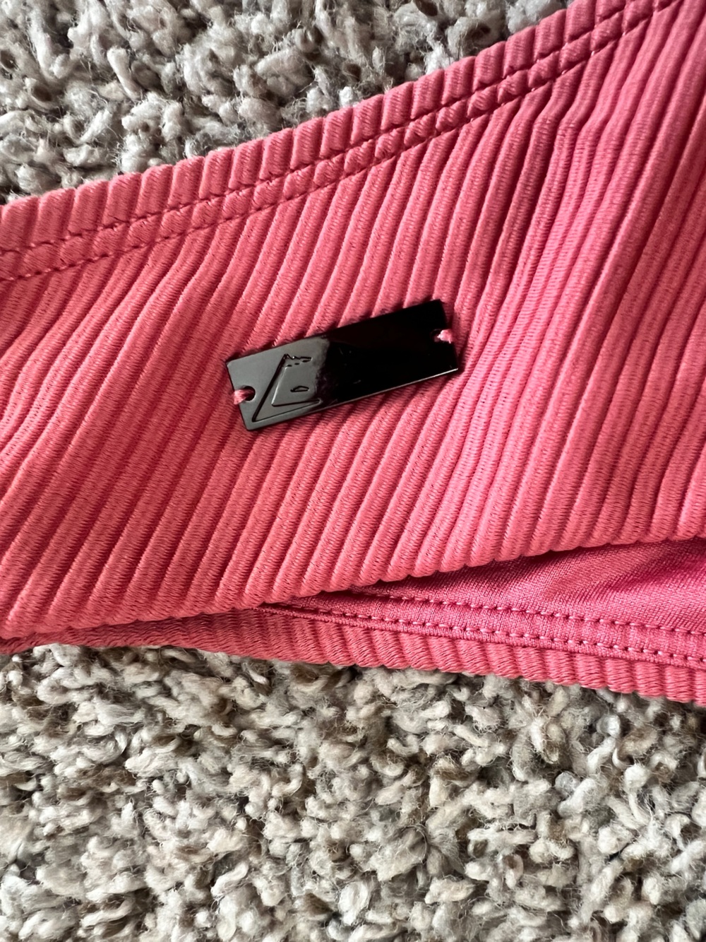 Gymshark Pink Ribbed Bikini Set Size Small - Picture 4 of 8